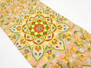 華紋織り出し　袋帯